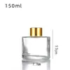 Frasco Transparente Espesso para Aromaterapia de Vidro Material Cristal Branco Frasco Romano de Vidro para Aromaterapia com Tampa Sub-frasco para Aromaterapia