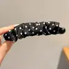 Pinza grande para el pelo estilo coreano para mujer, pinza banana para coleta alta, suave y elegante, lindo accesorio para el cabello