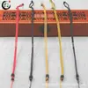 Colgante de jade hebilla de seguridad cordón hilo café rojo y amarillo cuerda pura cuerda de collar cordón largo para colgante de jade