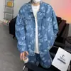 Chaqueta de Mezclilla Moderna para Hombre con Diseño de Un Solo Botón, Cuello de Solapa, Moda Casual, Estilo Juvenil, Nueva Colección de Otoño