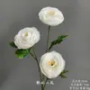 Flores Artificiais Brancas para Decoração de Casamento, Flores de Seda, Ornamentos de Flores Artificiais, Arte Floral Seca, Materiais de Rosa, Arranjo de Flores para Corredor, Arranjo de Parede e Chão