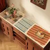 Tapete de Mesa Retro Estilo Americano para Aparador, À Prova d'Água e de Óleo, Tapete Protetor Lavável para Gabinete de TV, Cômoda, Sapateira, Toalha de Mesa à Prova de Poeira