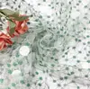 Tecido com bordado de lantejoulas direto da fábrica Tecido de malha bordada com miçangas Tecido bordado Vestido super fada Tecido de renda para casamento