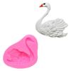 Par de Moldes de Silicone para Assar Cisne, Inserções para Sobremesa de Casamento, Moldes Decorativos Românticos Feitos à Mão para DIY de Resina Gesso