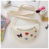 Infantil bonito Nylon menina saco de ombro desenhos animados filhote de cachorro crianças cintura saco flor coelho saco peito menina