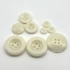 Botones de Cuatro Agujeros con Borde Ancho, Patrón de Fruta Artificial, Botones para Traje Casual, Botones para Camisa Polo, Botones Negro Café