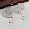 Kit de Anillo de Pedrería y Materiales de Diamante para Uñas de Moda, Nuevos Diamantes Redondos Brillantes de Fondo Plano y Perlas de Acero para Decoraciones de Uñas al por Mayor