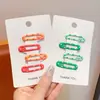 Pinzas para el pelo de colores dopamina estilo coreano para niñas, lindos y versátiles accesorios pequeños para el cabello que no dañan el cabello, adecuados para flequillos laterales de bebé