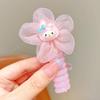 Anillo para el cabello con forma de línea telefónica de dibujos animados para niños, bonito lazo para la cabeza, trenza para niña pequeña, accesorio para el cabello rizado