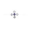 Brincos de Estrela e Cruz em Liga de Titânio Astmf-136 Titânio G23 Rosca Interna Zircônia Studs para Lábio Studs para Orelha Piercing Headpiece