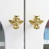 Maçaneta de Porta de Armário de Latão, Sapateira Personalizada Estilo Chinês, Maçaneta de Gaveta de Armário Guarda-Roupa Dourada Minimalista Moderna de Luxo Leve Estilo Francês