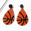 Pendientes Redondos de Vinilo de Moda Transfronterizos Europeos y Americanos Personalidad Sencilla Versátiles Pendientes Elegantes de Celebridad Pendientes