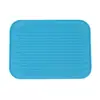 Posavasos de Silicona Colorido Aislante del Calor Vajilla Europea Soporte para Ollas Doméstico Mantel Estera Drenante Alfombrilla para Teléfono de Coche Engrosado
