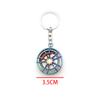 Guangzhou en stock modificación de coche simulación forma de buje de rueda llavero metal joyería regalo llavero venta caliente transfronteriza