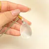 Pendente Gota D'água Olho de Gato Pingente Jade Gota D'água Colar Joias Moda Unissex Motorista de Tráfego Mais Vendido Atacado de Fábrica