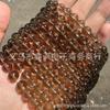 Cuentas de Vidrio para Té de Alta Calidad Transparente como el Hielo, Cuentas de Vidrio para Té de Alta Transparencia, Cristal de Té Imitación, Obsidiana Imitación Pulsera Semi-Terminada para DIY