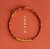 Atacado 2025 Ano do Coelho Pulseira de Fio Vermelho Feita à Mão para Homens e Mulheres Zodíaco Coelho, Boi, Ovelha, Cachorro Pulseira Tai Sui