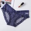 Ropa interior sexy para mujer, de malla sin costuras, hueca, transparente, con cintura baja, encaje, bragas, venta al por mayor