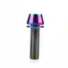 Cabo de liga de titânio parafuso vertical m5m6x20 bicicleta riser disco freio braçadeira fixação parafuso liga de titânio TC4 anti-ferrugem