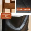 Silla Monje de Cuero Madera Maciza Cuero con Cera de Aceite Silla de Comedor de Cuero Estilo Silencioso Silla de Escritorio Vintage Silla Antigua Vintage Cuero
