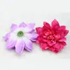 Cabeza de Flor de Dalia Flor Artificial Peonía Boda Auditorio de Bodas Set Decorativo Proyecto de Flor Artificial Fila de Flores de Ajuste Suave