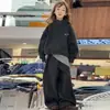 Conjunto de Sudadera con Media Cremallera Bordada de Terciopelo Grueso para Niñas Otoño e Invierno 2026 Nuevo Conjunto de Sudadera para Niñas
