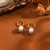 Colgante Vintage Estilo Francés de Perlas y Diamantes para Mujer, Cadena Clavicular de Acero Inoxidable de Gama Alta de Nicho, Collar Geométrico de Lujo Ligero