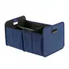 Bolsa de almacenamiento para coche de 2 compartimentos hecha a medida, caja de almacenamiento multifuncional para coche con asa, caja de almacenamiento plegable