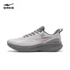 Tênis de corrida impermeável Hongxing Erke Lingkong 2 de couro para homens, sapatos esportivos com sola macia absorvente de choque, tênis masculinos leves resistentes à água