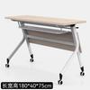 Mesa y silla plegables para capacitación en conferencias, combinación de mesa larga con empalme móvil, escritorio doble y silla, escritorio para capacitación del personal de oficina