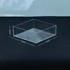 Caixa de Exibição Transparente à Prova de Poeira, Caixa de Armazenamento Quadrada Transparente de Acrílico, Exibição de Mesa para Amostras Minerais Joias em Estoque