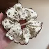 Malla de Doble Capa de Verano Sensación de Bolas Anillo para el Pelo de Intestino Grueso Cuerda para el Pelo de Principios de Primavera para Mujer Cuerda para el Pelo Popular en Internet Fresca Elegante Tocado