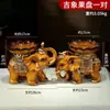 Prato de Frutas Elefante de Resina para Mesa de Centro em Casa, Bandeja de Frutas Doméstica para Interior, Bandeja de Oferendas, Ornamento Decorativo