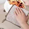 Trapo a Rayas de Carbón de Bambú para el Hogar Absorbente Toalla Pequeña Sin Pelusa Mantel Tareas Domésticas Suministros de Cocina Limpieza Paño para Platos