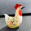 Artesanato decoração micro paisagem decoração miniatura vaca fofa galinha grande fábrica de esmalte atacado feito à mão especialidade Zibo