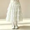Conjunto de Dos Piezas de Verano para Niñas, Camiseta de Dibujos Animados con Mangas Cortas, Falda de Pastel Estilo Princesa, Moderno y Único para Niños Mayores, Dulce y Lindo