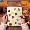 Pegatinas Planas de Hoja de Arce Láser Tema de Acción de Gracias Otoño Manualidades Decoración de Caja de Regalo Recompensa Pegatinas Adhesivas
