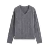 Atacado Fábrica de Roupas Femininas Transfronteiriça 2026 AliExpress Venda Quente Moda High-End Estilo para o Trabalho Nicho Malha com Decote V