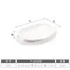 Kaibaiya prato criativo imitação de porcelana melamina Prato de hotel restaurante plástico branco irregular prato de lanche comercial