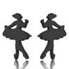 Aretes de Niña Bailarina Lindos y Dulces para Niña Estilo Navideño Dulces Mini Aretes Fabricante de Joyería Al por Mayor