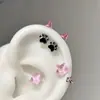 Pendientes de Tachuela de Garra de Gato Diabólica Frescos y Dulces, Pendientes Versátiles de Nicho de Alta Gama Únicos y Creativos
