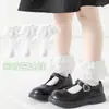 Meias Infantis, Meias de Dança para Meninas, Meias de Renda para Estudantes, Meias Curtas de Renda para Bebês Meninas, Meias Brancas de Tela para Estudantes