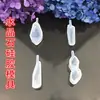 Molde de Silicona para Colgante de Resina de Cristal Molde para Manualidades Joyería Hecha a Mano Colgante de Piedra de Cristal Modelo de Pendiente Artículo por Defecto