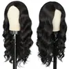 Amazon Transfronterizo Más Vendidos Pelucas Europeas y Americanas para Mujer, Moda Africana Cabello Largo Rizado con Raya en Medio, Pelucas de Cabello Sintético, En Stock de Fábrica
