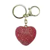 Chaveiro Coração de Cristal Full Diamond Criativo Pingente de Bolsa Personalizado Acessórios para Chave de Carro Máquina de Bebê Suprimento de Pequeno Presente