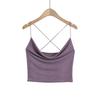 Sexy Top Corto sin Espalda con Tirantes Finos para Mujer Verano 2024 Nuevo Chaleco Interior con Tirantes Cruzados Top Trendy