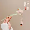 Grampo de cabelo de flor de magnólia, grampo de cabelo de estilo antigo, acessório de cabelo Hanfu, acessório de cabelo de cheongsam para mulheres, grampo de metal com pérola e franja, grampo de cabelo de jade