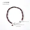 Pulsera de Cristal Blanco Transparente Estrella de la Suerte Ojo de Gato para Mujer, Tendencia China Estilo Lujo Ligero, Pulsera de Doble Círculo con Diseño de Ojo de Gato y Sándalo