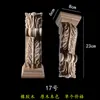 Viga de madera maciza soporte columna cabeza de madera tallado flor cabeza dintel cabeza puerta de gabinete cabeza flor Columna romana china columna columna sombrero europeo cabeza flor