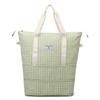 Bolsa de equipaje de viaje expandible portátil, Bolsa para maternidad con estampado de pájaros de palabras en tela Oxford, Bolsa de almacenamiento, Bolsa de gran capacidad para viaje de negocios